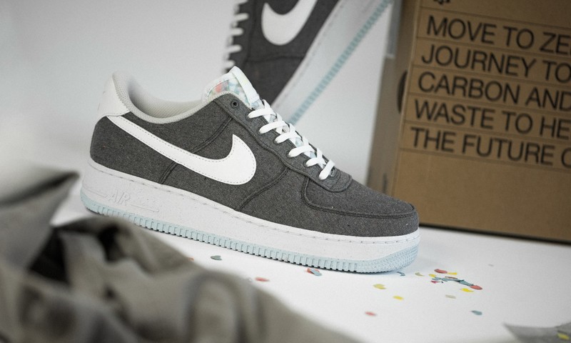 Grey canvas air force 1 sale